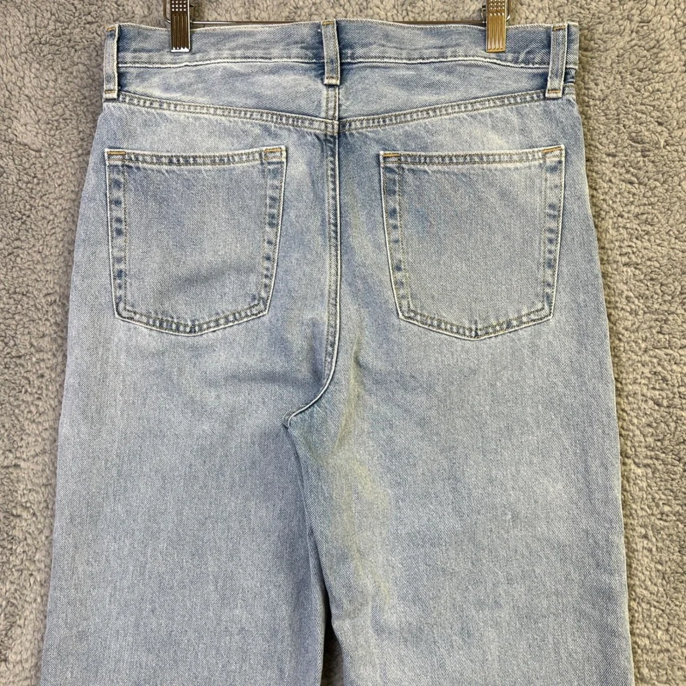 Old Navy Jeans Boys 18 Blue Denim Baggy Light Wash Wide Leg Adjustable Waistband